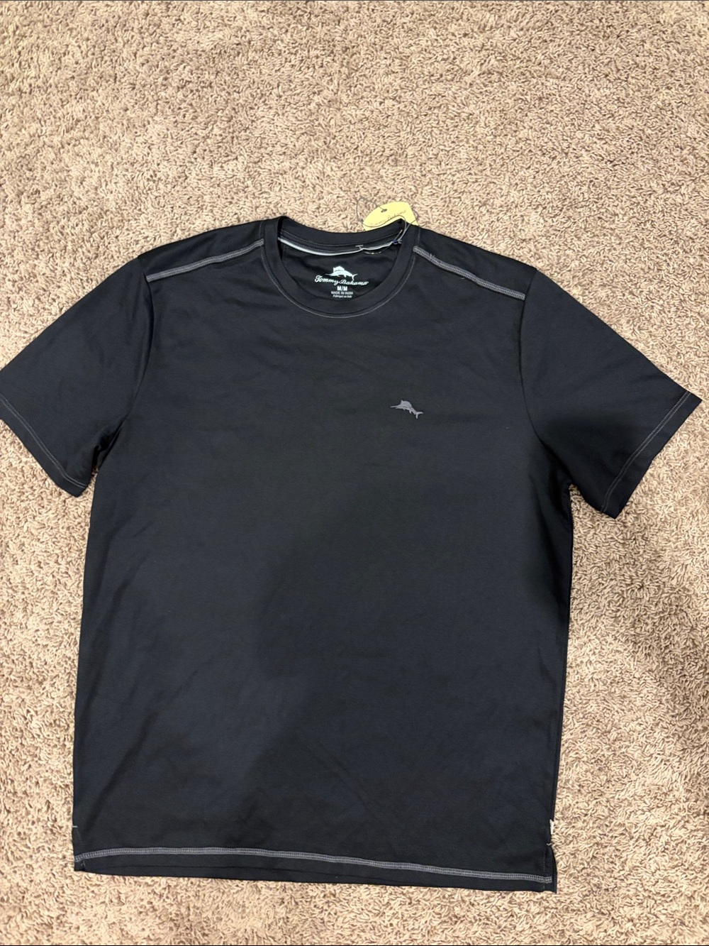 Tommy Bahama Black Short-Sleeve Performance Tee